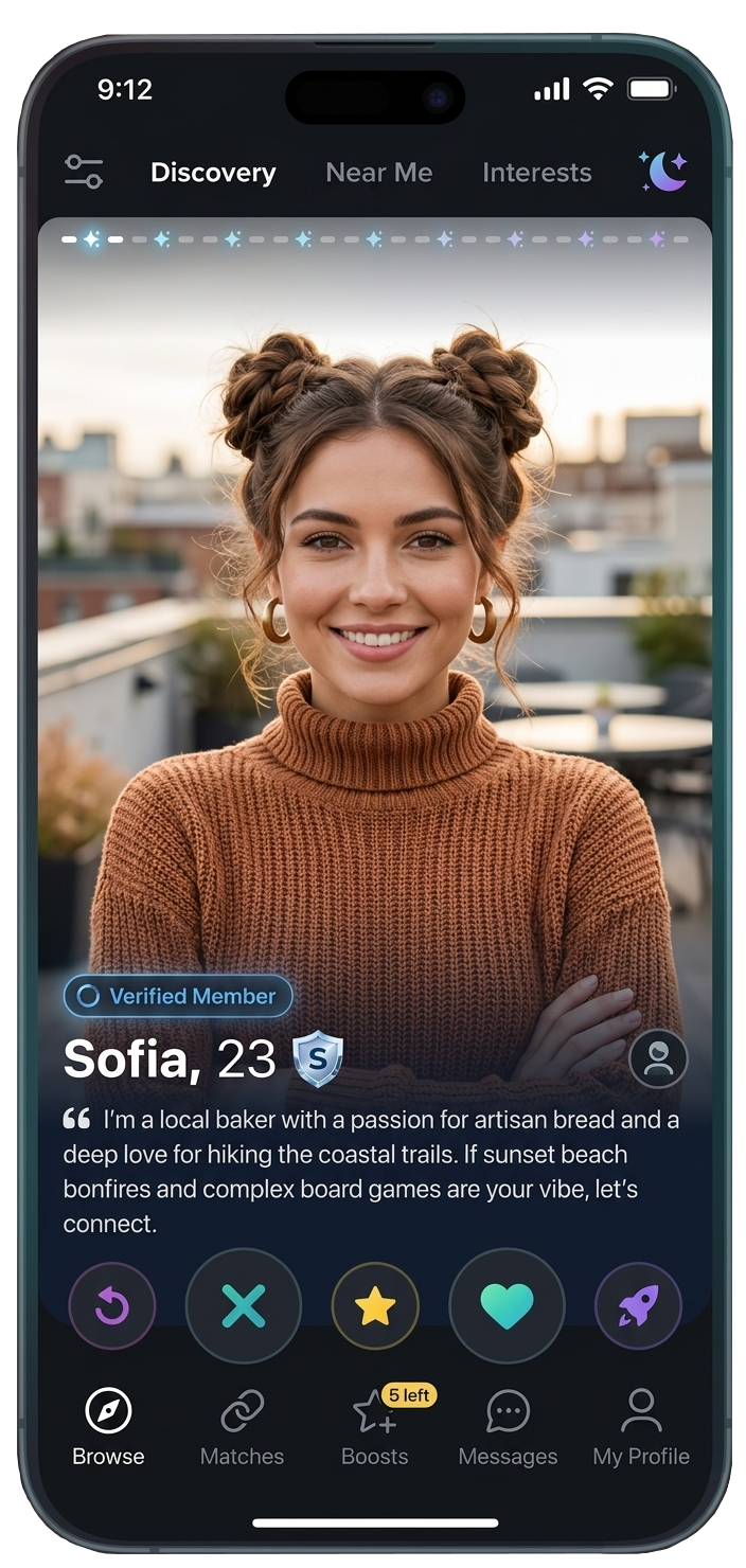 Dating profile preview